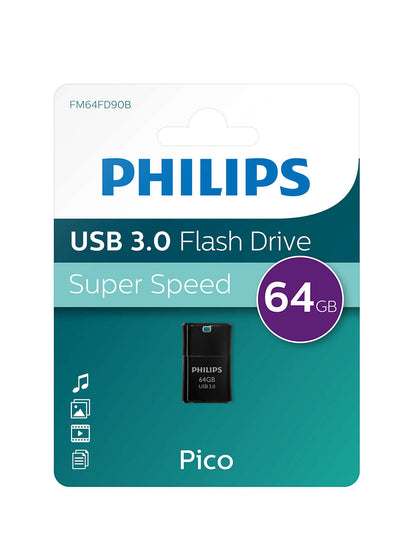 Philips USB 3,0             64GB Pico Edition Midnight Black