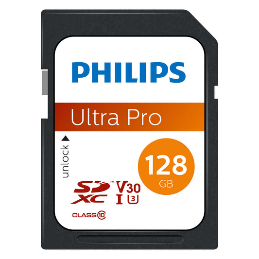 Philips SDXC Card          128GB Class 10 UHS-I U3 V30 A1