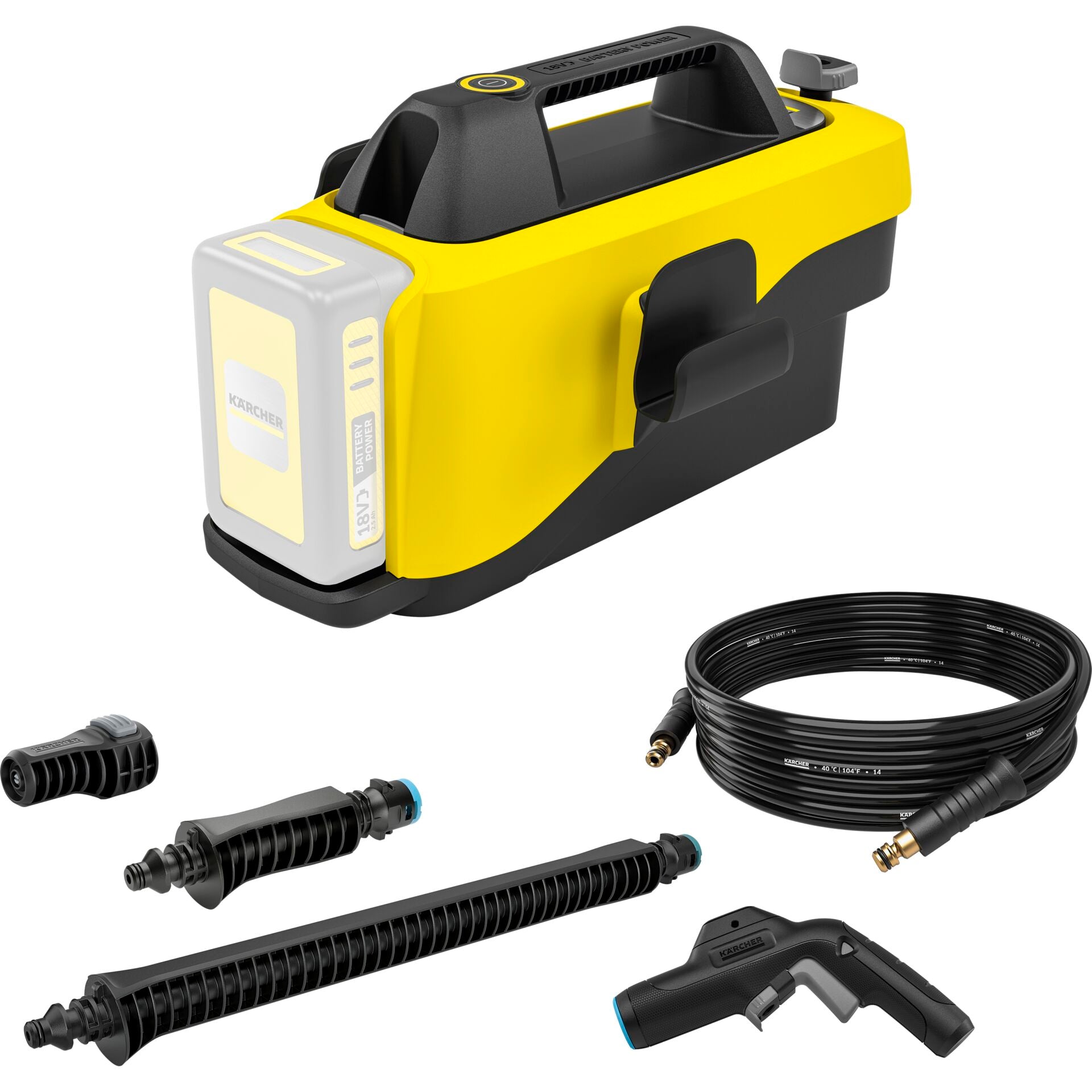 Kärcher OC 6-18 Outdoor Cleaner, High-Pressure Washer for Outdoor Surfaces