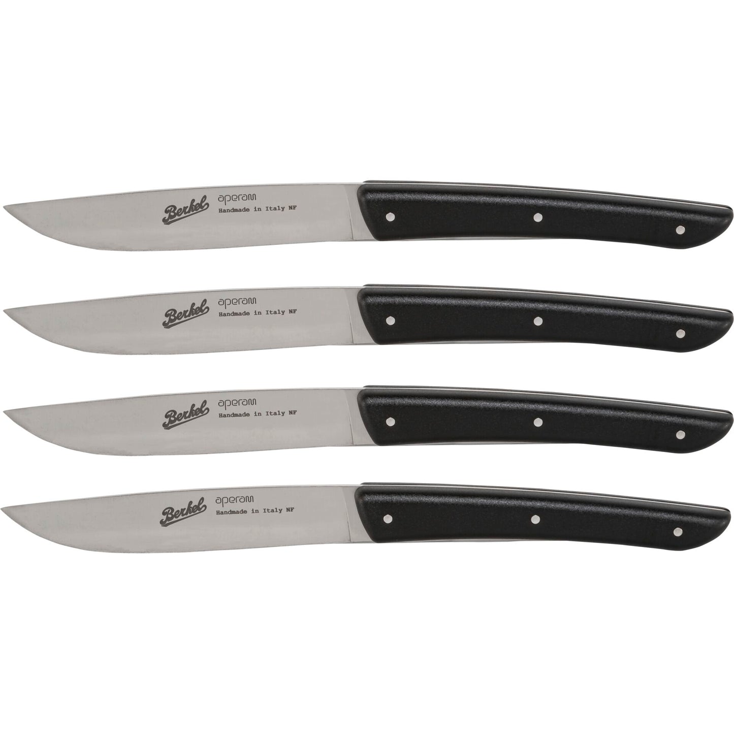 Berkel 4-Piece Black Steak Knife Set