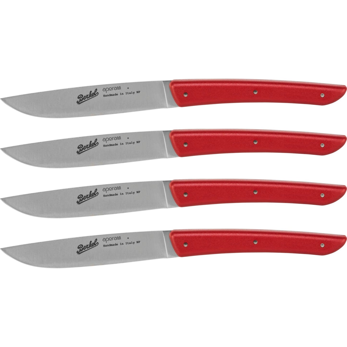 Berkel 4-Piece Steak Knife Set, Red