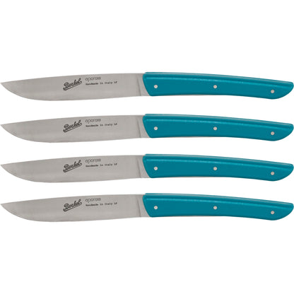 Berkel 4-Piece Steak Knife Set in Petrol Blue