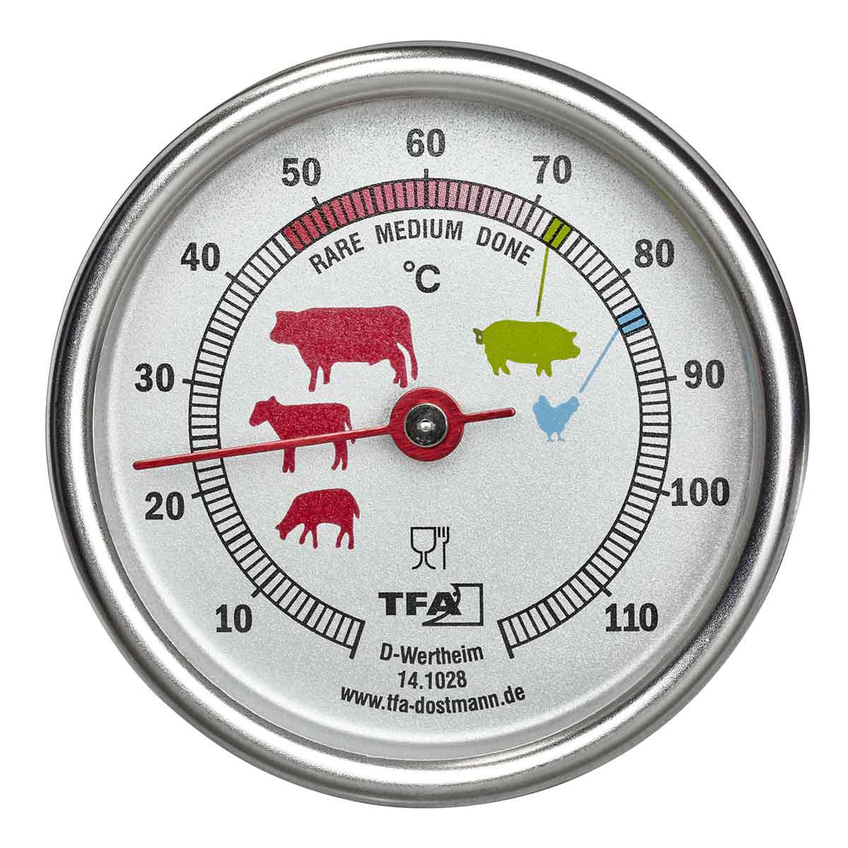 TFA 14,1028 Meat Thermometer stainless steel