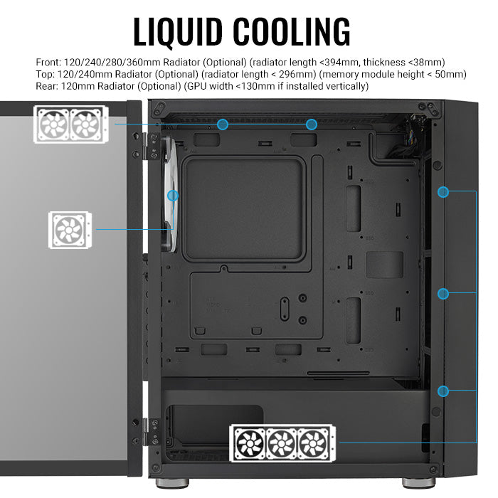 Housing Aerocool PGS Graphite-G-BK-v2 FRGB