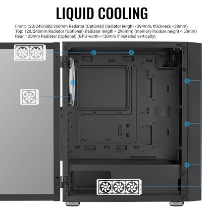 Housing Aerocool PGS Graphite-G-BK-v2 FRGB
