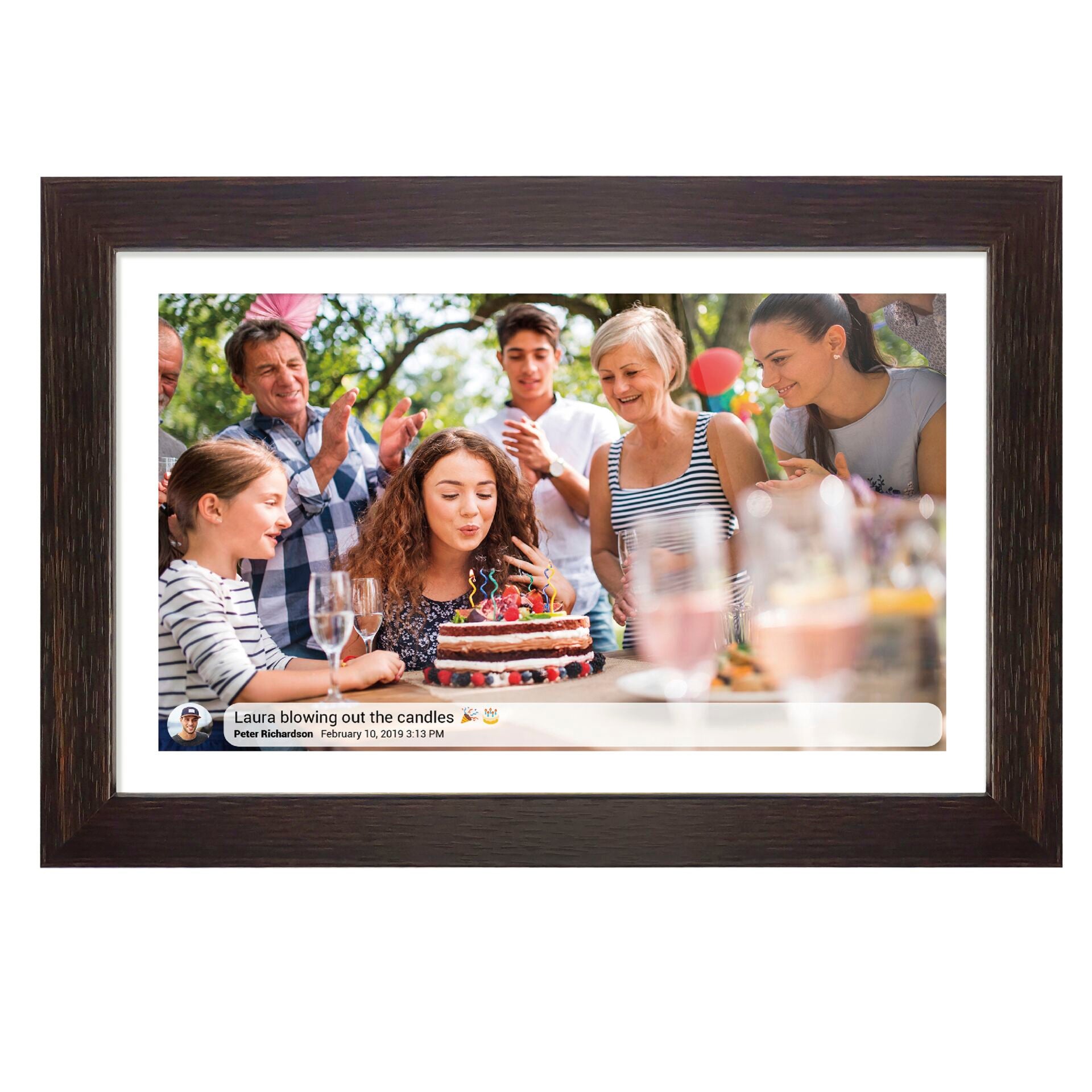 Denver Frameo PFF-1543DW Digital Photo Frame, 15.6-inch (39.6 cm) Display
