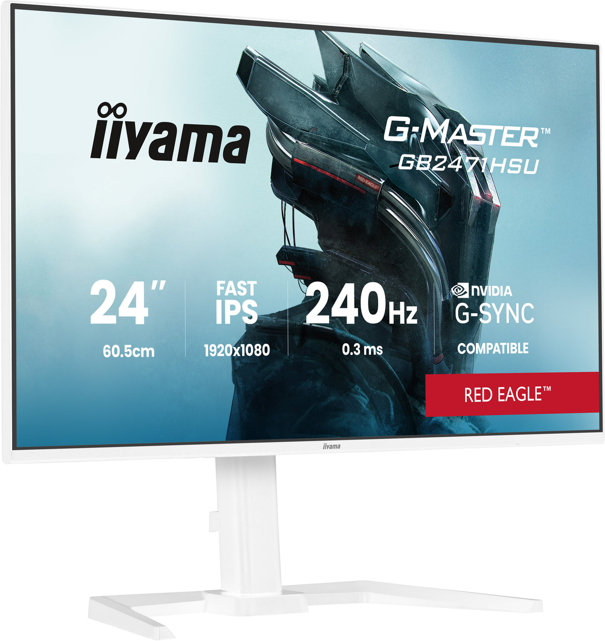 iiyama G-MASTER GB2471HSU-W1 23.8" Full HD LED Monitor (White)