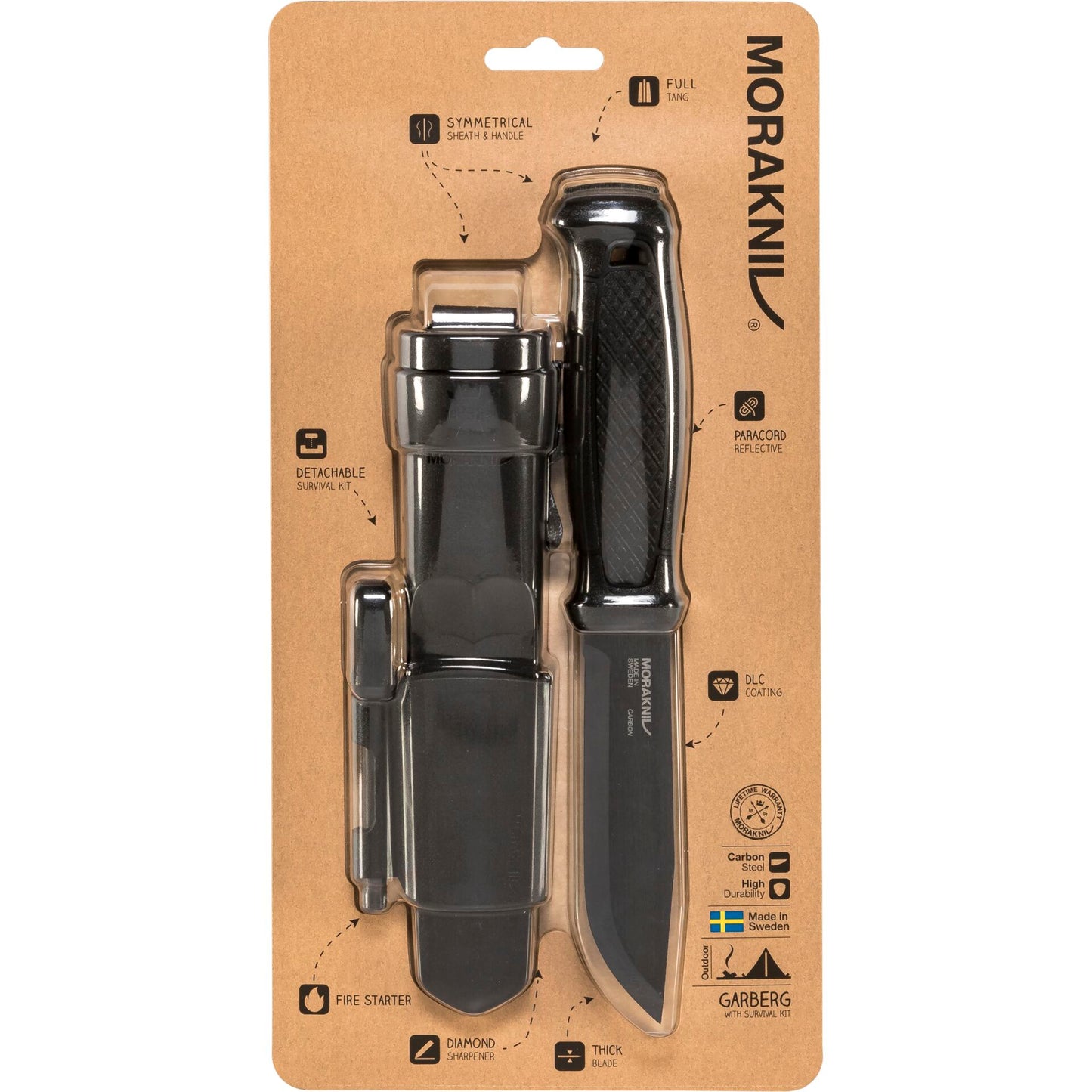 Morakniv Garberg Black Carbon with Survival Kit