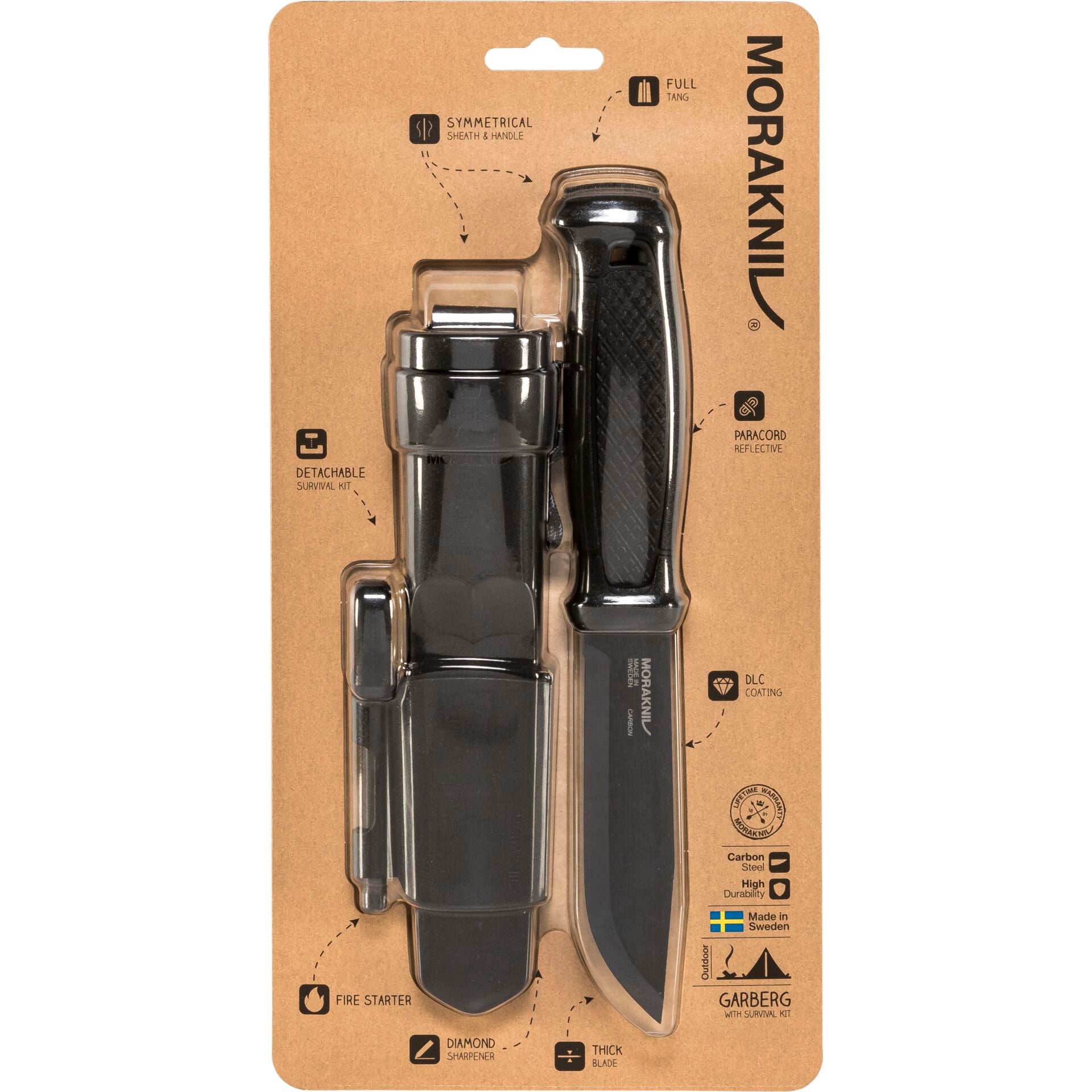 Morakniv Garberg Black Carbon with Survival Kit