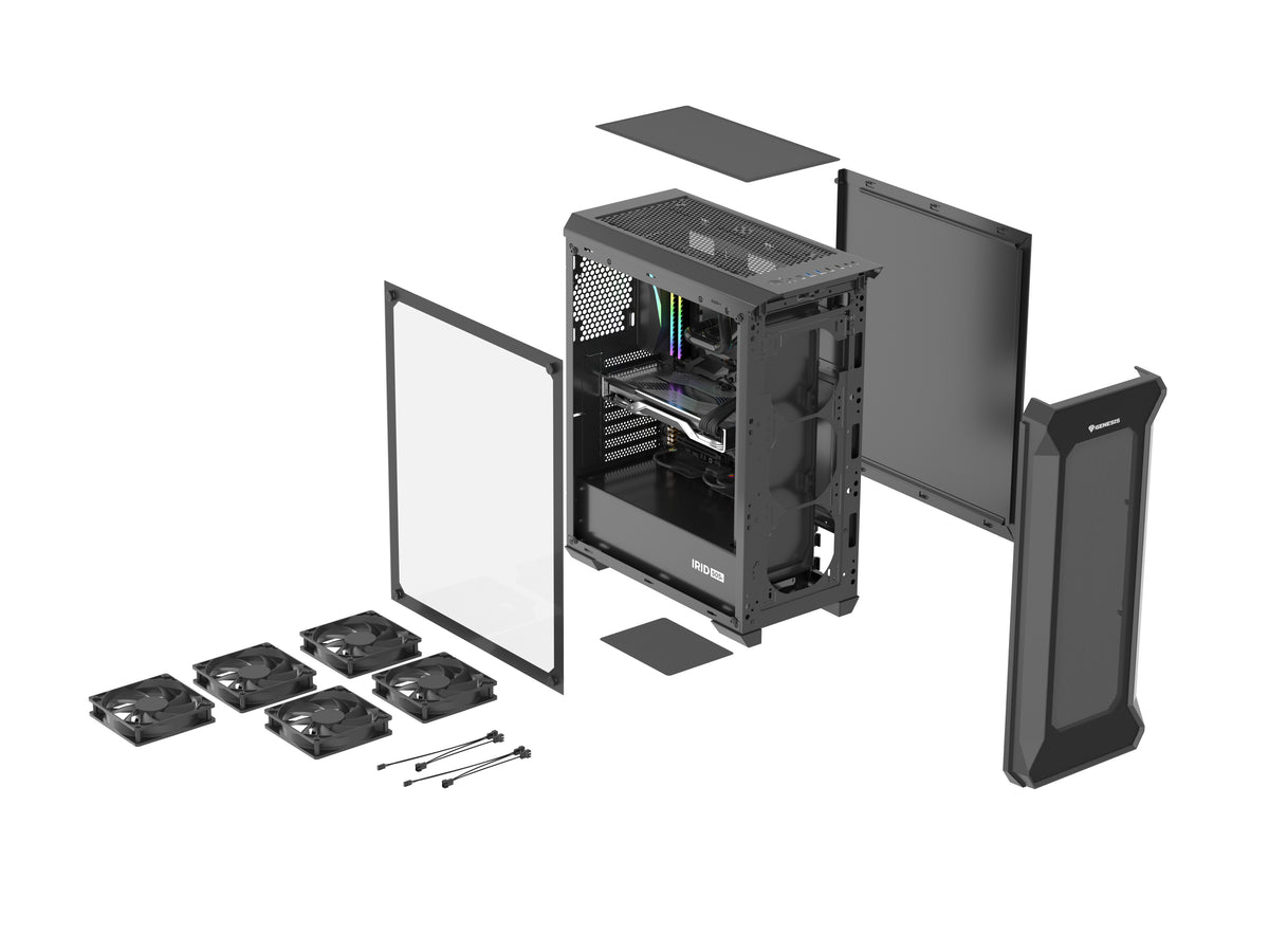 GENESIS Irid 505F Midi Tower Black