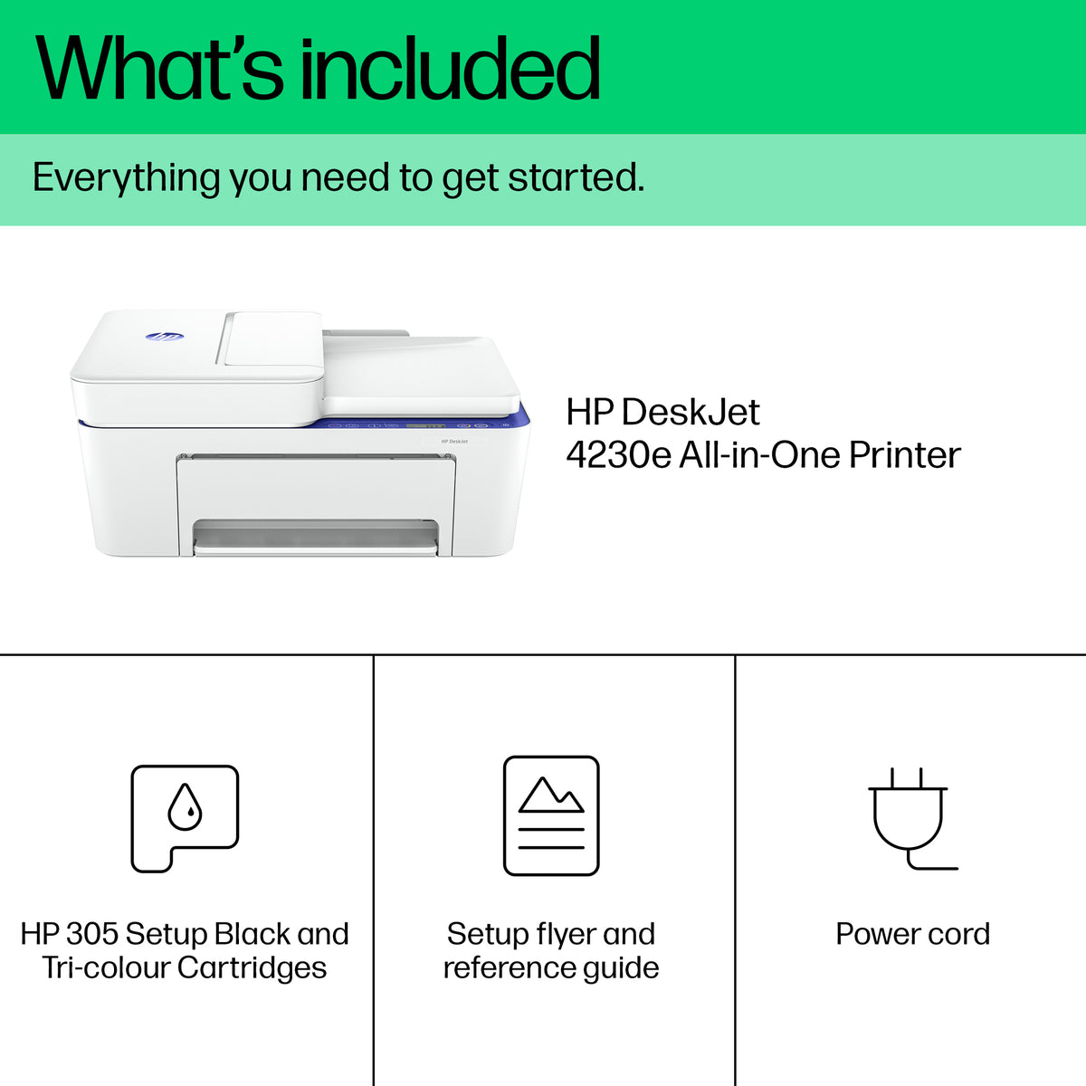 HP DeskJet 4230e Wireless All-in-One Color Printer, Instant Ink; Copier, Scanner
