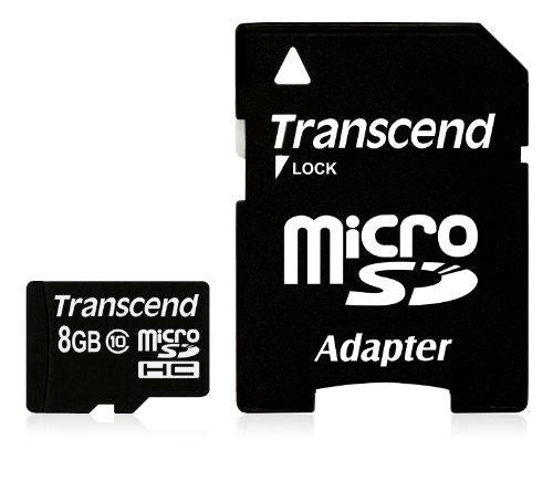 Transcend microSDHC          8GB Class 10 + SD-Adapter