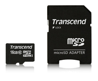 Transcend microSDHC         16GB Class 10 + SD-Adapter