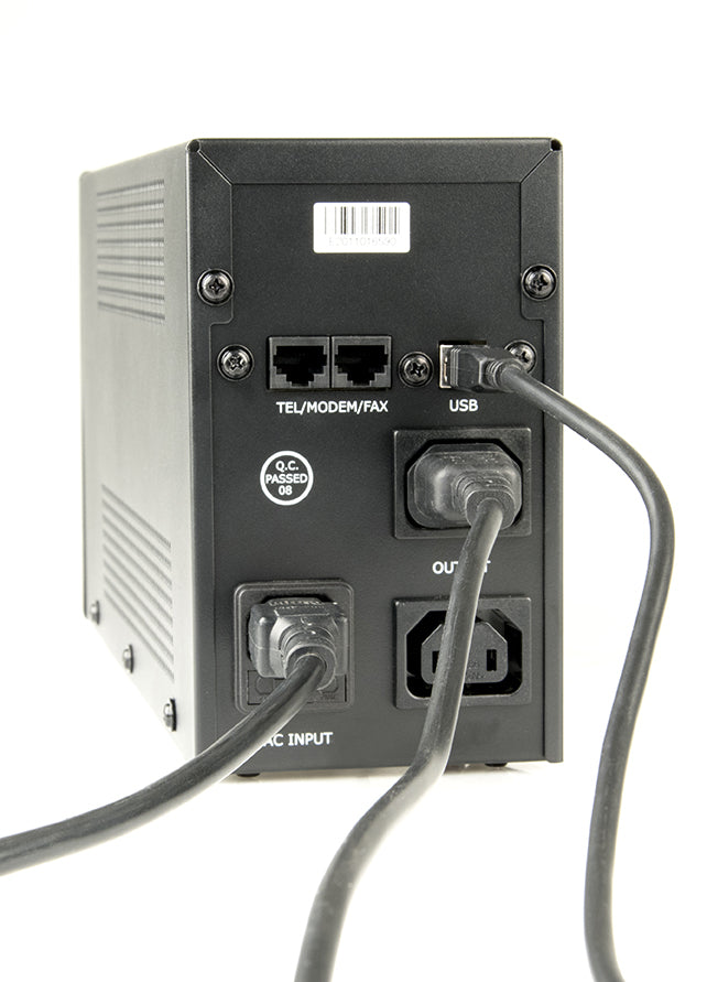 Gembird UPS-PC-652A uninterruptible power supply (UPS) Line-Interactive 0.65 kVA 390 W 3 AC outlet(s)