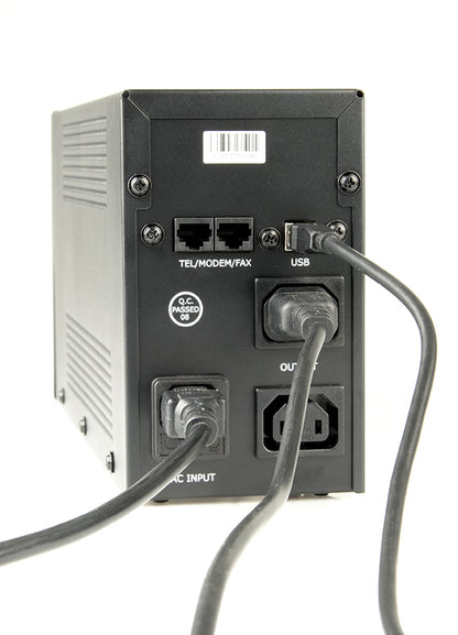 Gembird UPS-PC-652A uninterruptible power supply (UPS) Line-Interactive 0.65 kVA 390 W 3 AC outlet(s)