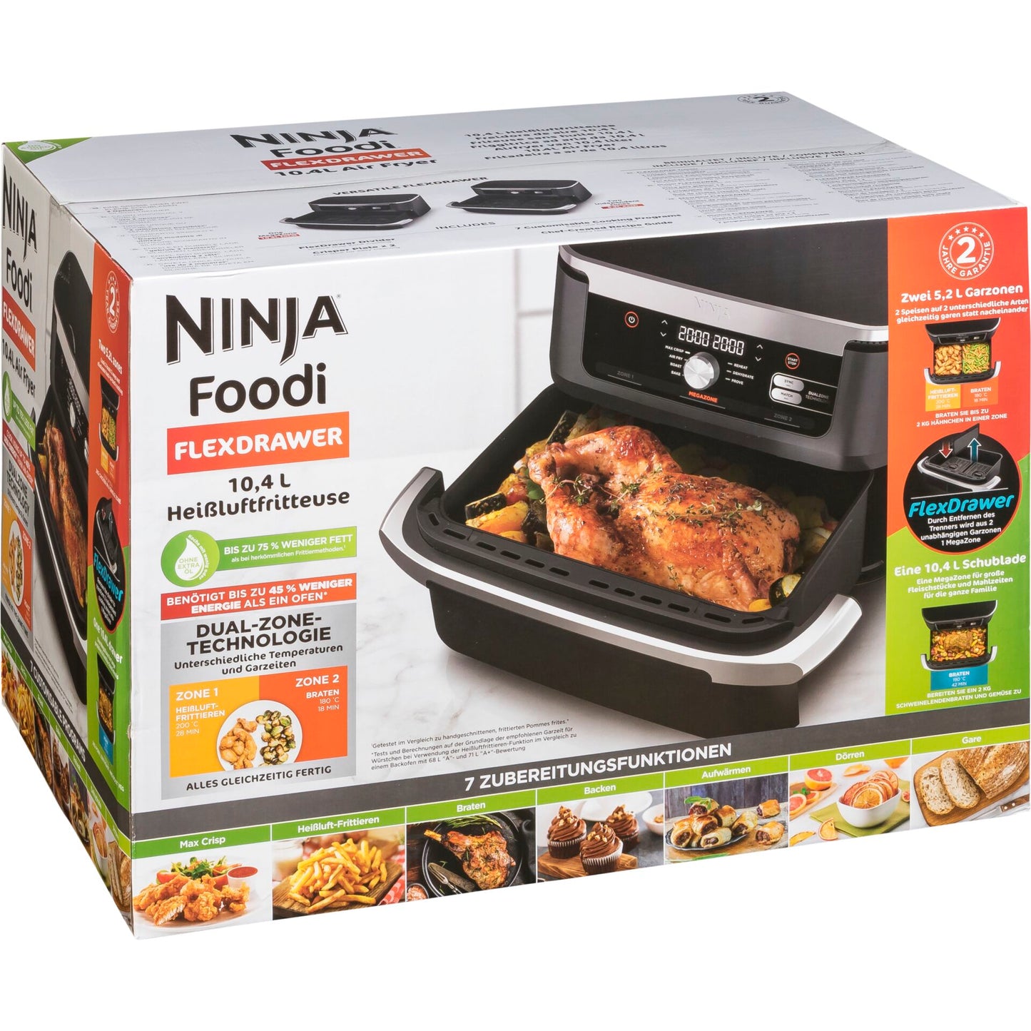 Ninja AF500EU Foodi FlexDrawer 10.4l