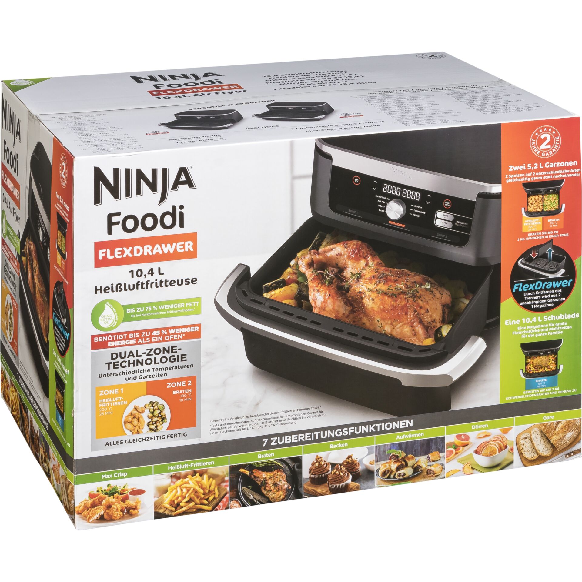 Ninja AF500EU Foodi FlexDrawer 10.4l