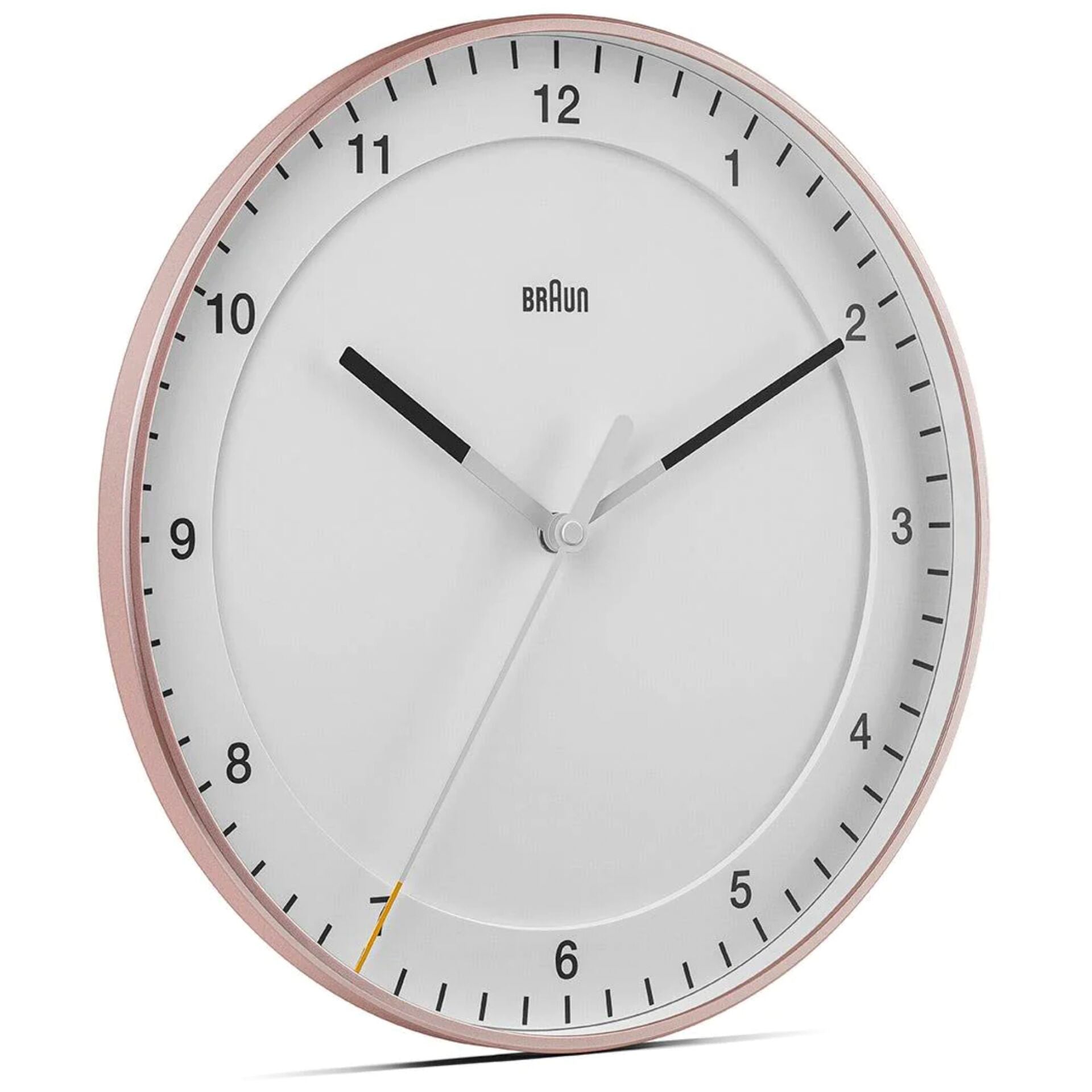 Braun BC 17 PW DCF Radio wall clock pink/white