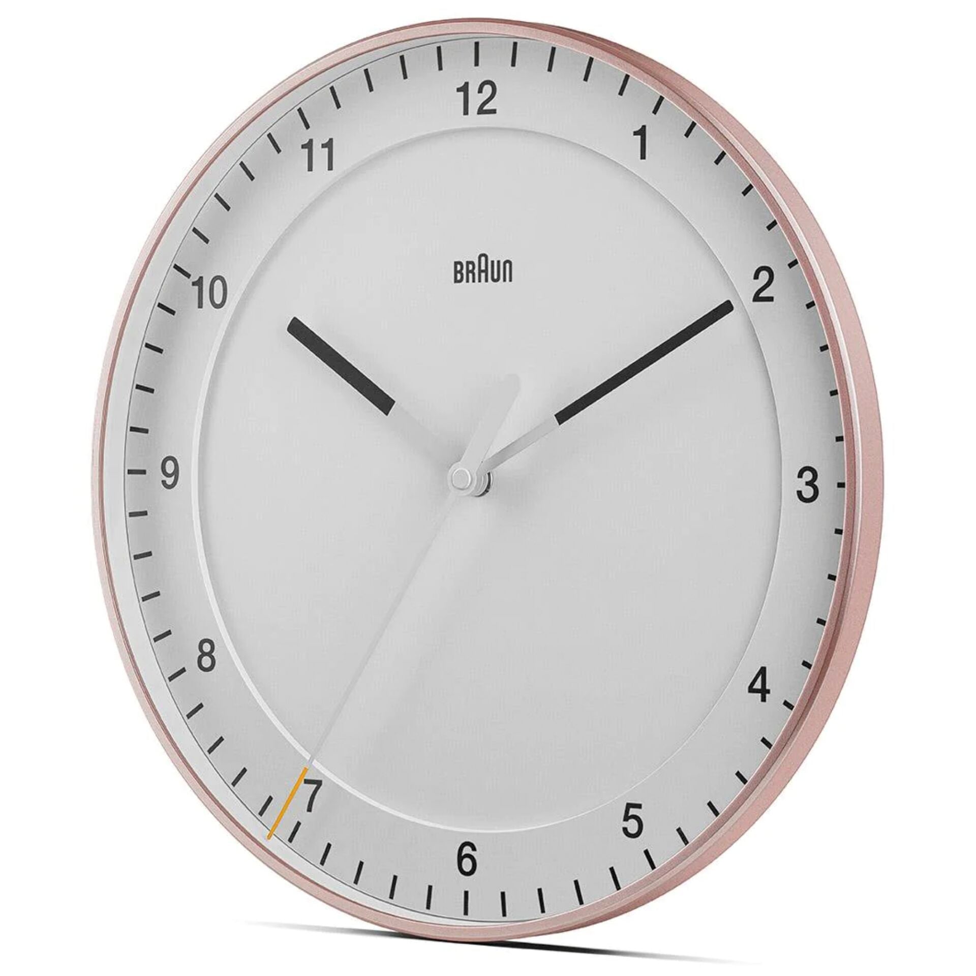 Braun BC 17 PW DCF Radio wall clock pink/white