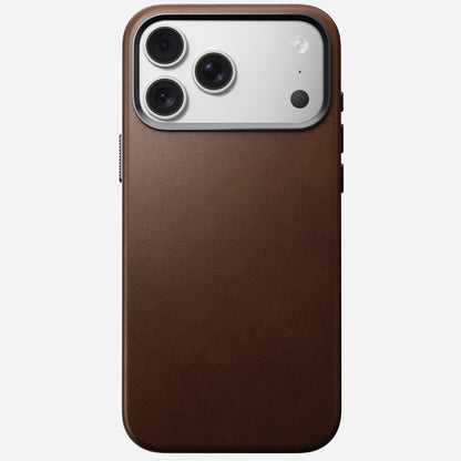 Nomad Traditional Leather Case for iPhone 17 Pro Max in Brown