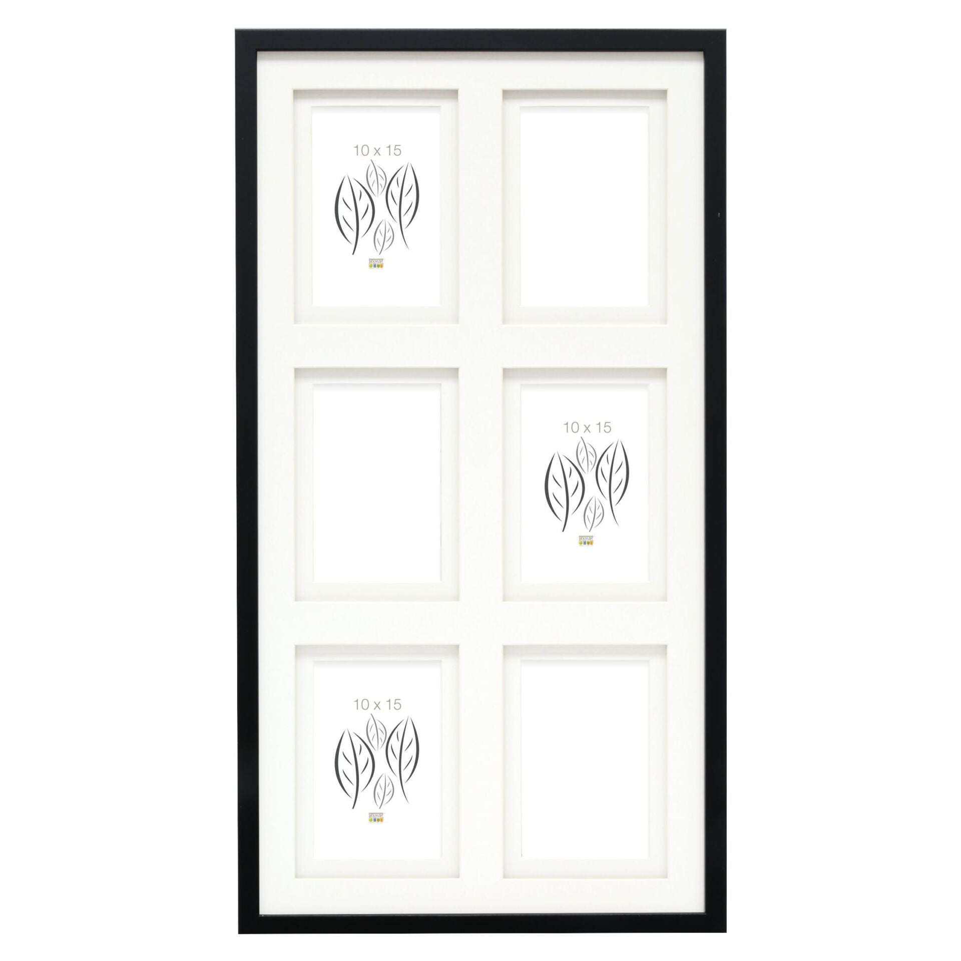 Deknudt S65KK2 black 6x10x15 Wood Gallery double Passepartout