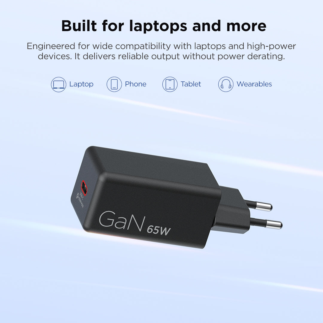 LENOVO 65W GaN Mini AC Adapter USB-C Black