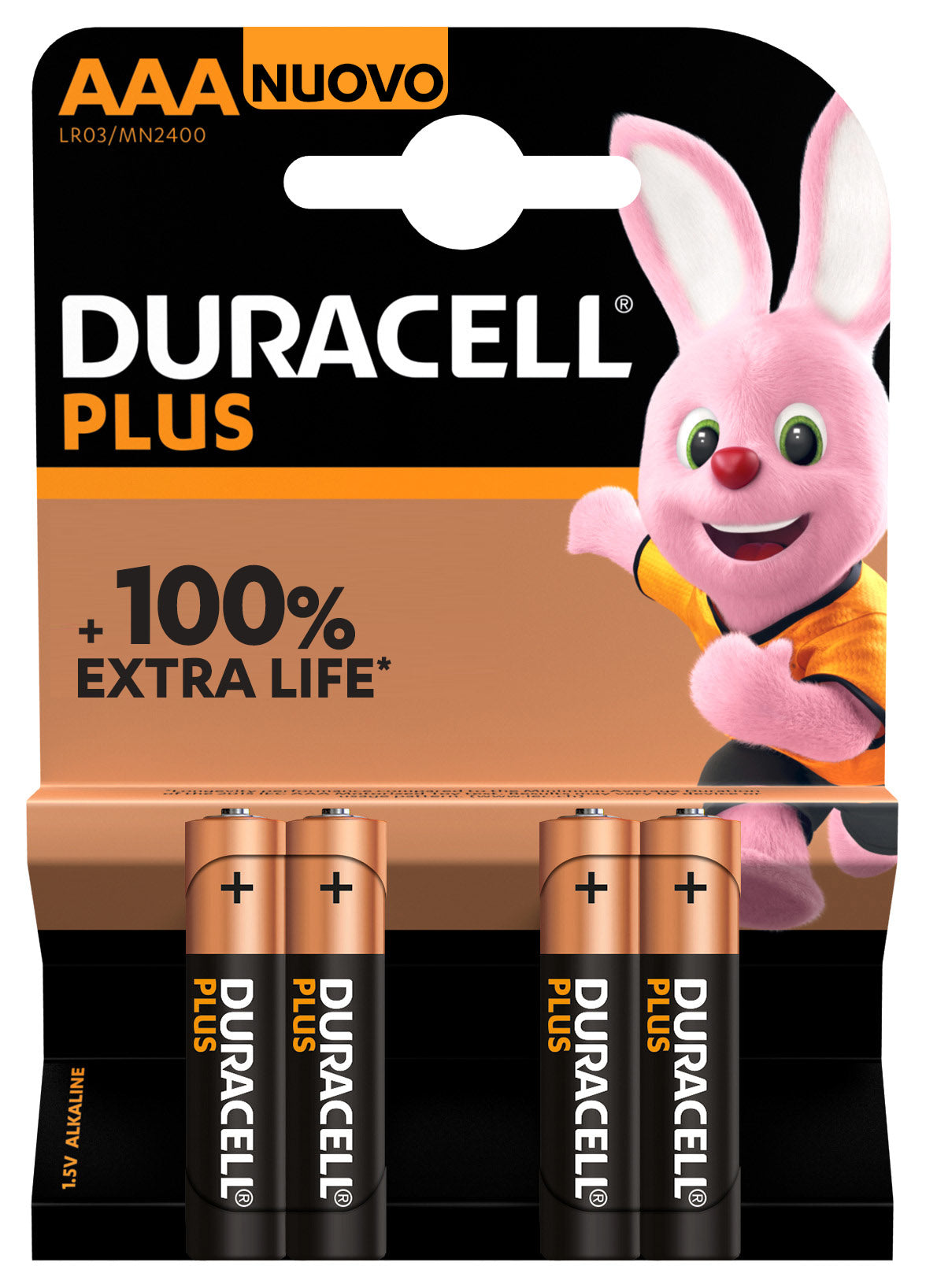 1x4 Duracell Plus Micro MN2400 AAA LR03 1,5V