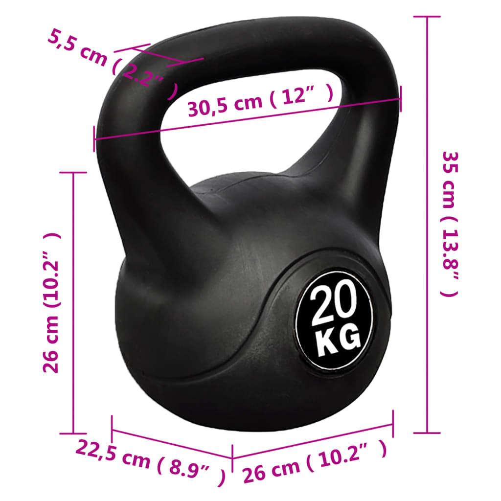 Βαράκι Γυμναστικής Kettlebell 20 κιλά