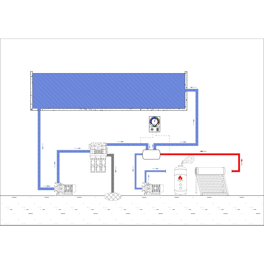 Εναλλάκτης Θερμότητας Πισίνας 355 x 134 χιλ. 40 kW