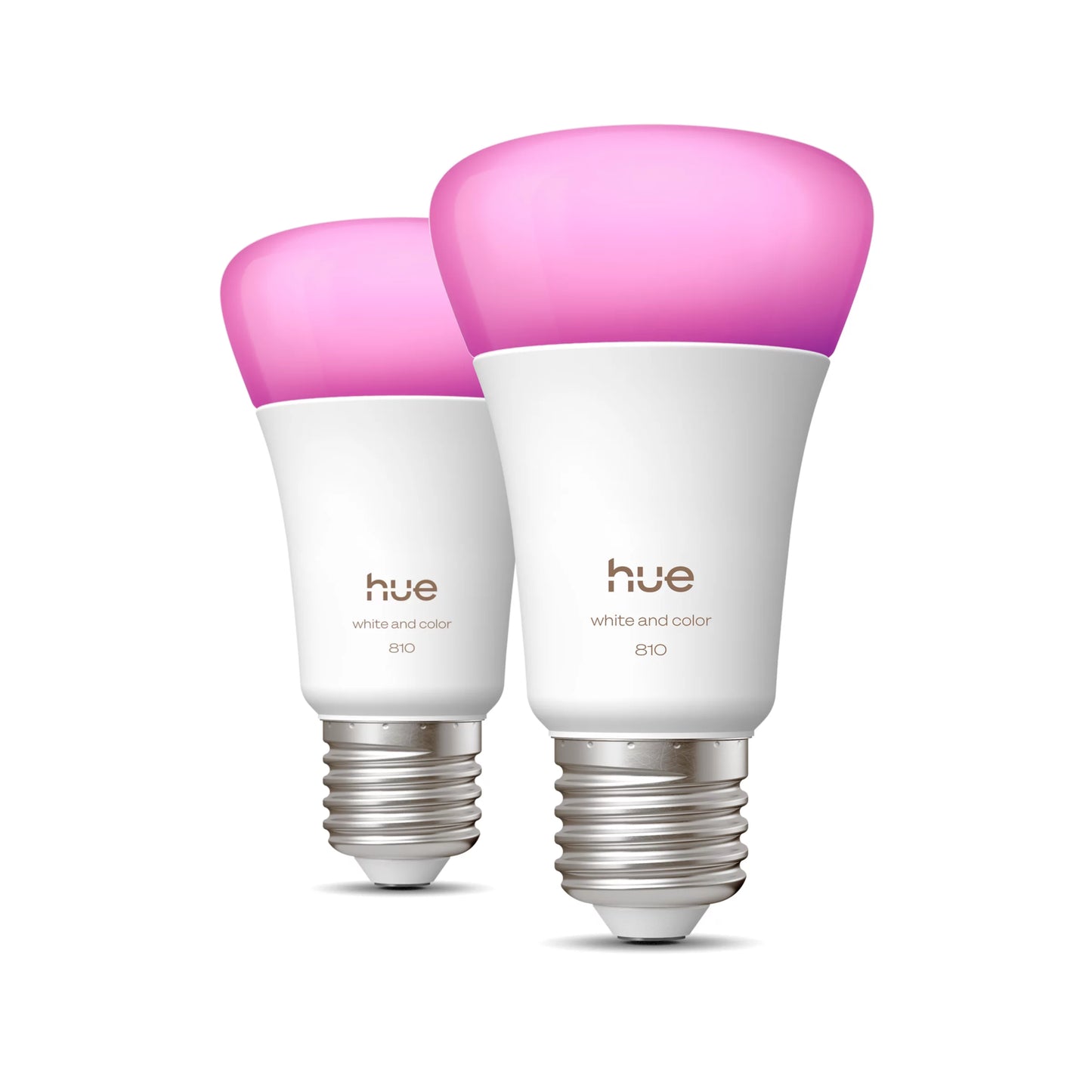 Philips Hue LED Lampe E27 2er Set 810lm White & Color Amb.