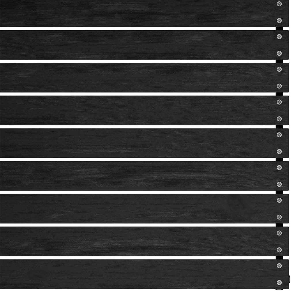 vidaXL Σαλόνι Κήπου Σετ 2 Τεμαχίων Μαύρο από Μασίφ Ξύλο Πεύκου