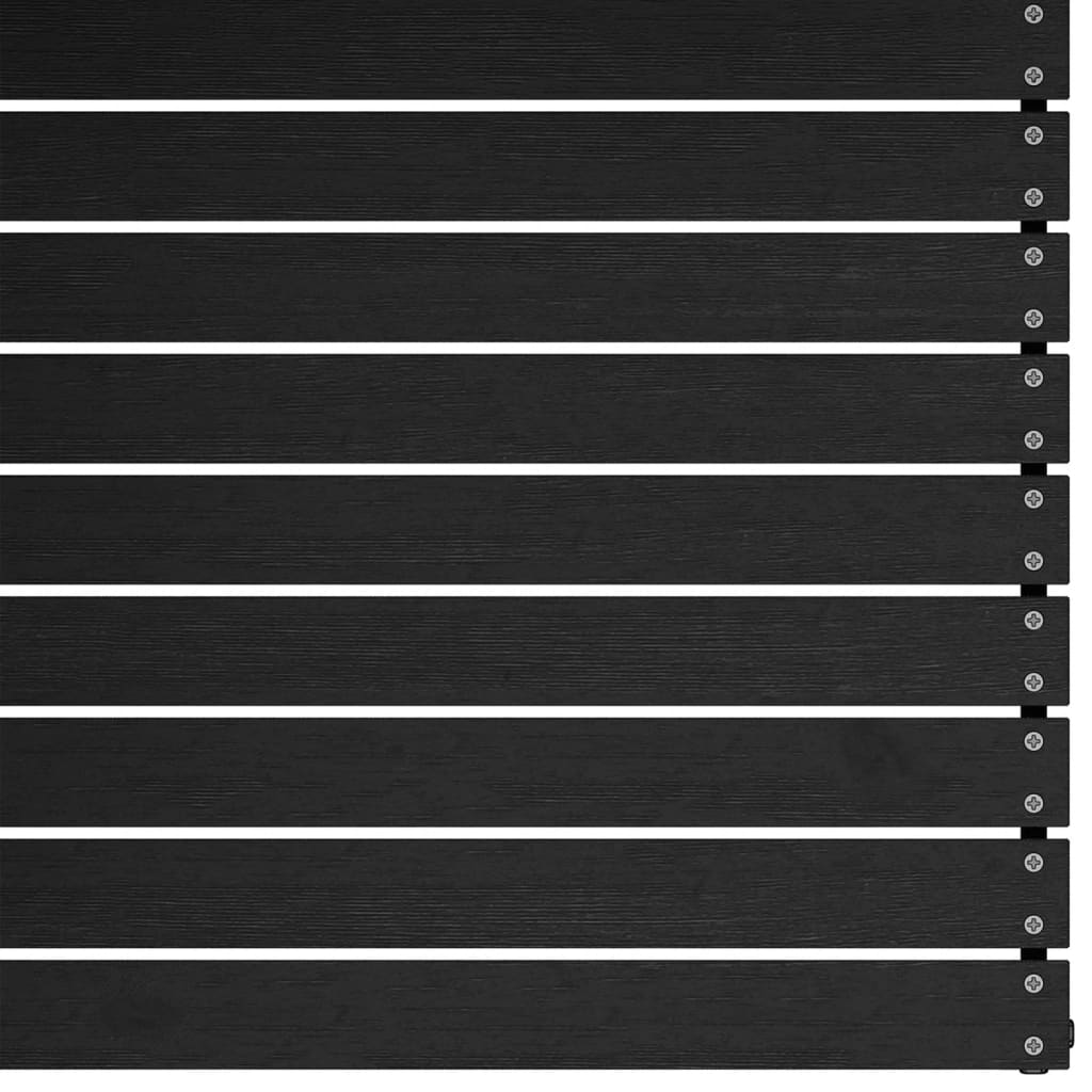 vidaXL Σαλόνι Κήπου Σετ 3 Τεμαχίων Μαύρο από Μασίφ Ξύλο Πεύκου