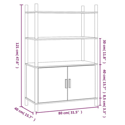 vidaXL Συρταριέρα 80x40x121 εκ. από Επεξεργασμένο Ξύλο