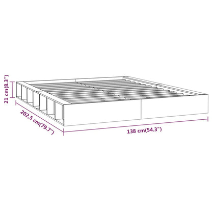 vidaXL Πλαίσιο Κρεβατιού 120 x 200 εκ. από Μασίφ Ξύλο Πεύκου