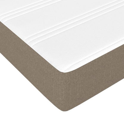 vidaXL Στρώμα με Pocket Springs Taupe 80 x 200 x 20 εκ. Υφασμάτινο