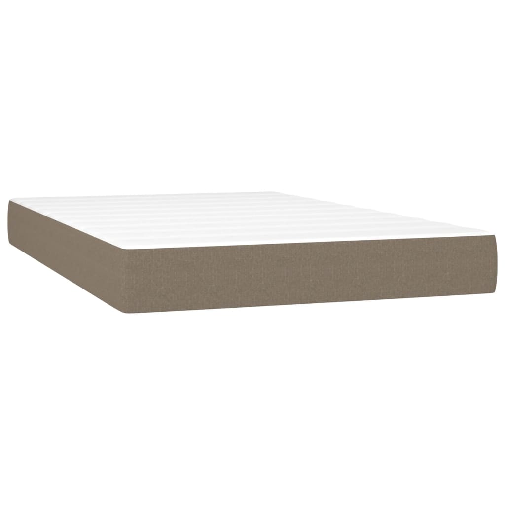 vidaXL Στρώμα με Pocket Springs Taupe 120x200x20 εκ. Υφασμάτινο