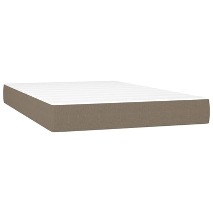 vidaXL Στρώμα με Pocket Springs Taupe 120x200x20 εκ. Υφασμάτινο