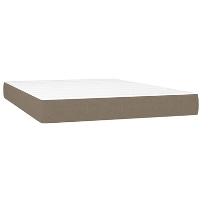 vidaXL Στρώμα με Pocket Springs Taupe 140x200x20 εκ. Υφασμάτινο