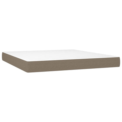 vidaXL Στρώμα με Pocket Springs Taupe 160x200x20 εκ. Υφασμάτινο