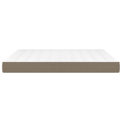 vidaXL Στρώμα με Pocket Springs Taupe 180x200x20 εκ. Υφασμάτινο