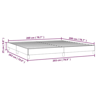 vidaXL Σκελετός Κρεβατιού Χωρίς Στρώμα Μαύρο 200x200 εκ. Βελούδινο