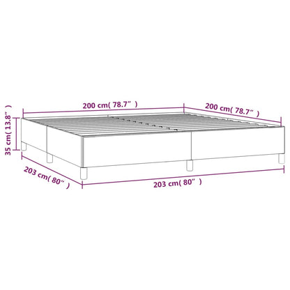 vidaXL Σκελετός Κρεβατιού Χωρίς Στρώμα Μπλε 200x200 εκ.Υφασμάτινο