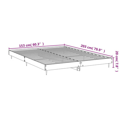 vidaXL Πλαίσιο Κρεβατιού Λευκό 160x200 εκ.