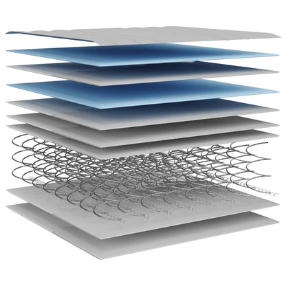 vidaXL Στρώμα με Bonnell Springs Μεσαία Σκληρότητα 100x200 εκ.