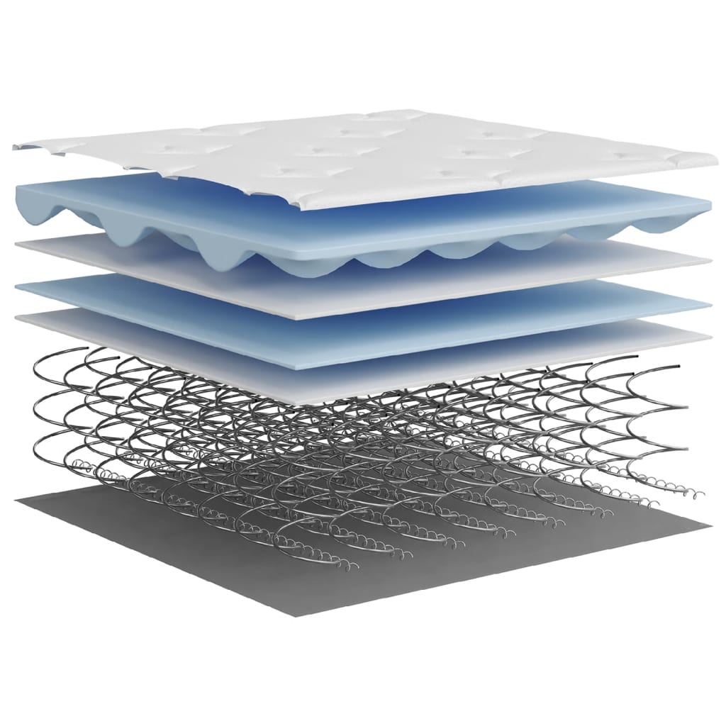 vidaXL Στρώμα με Bonnell Springs Μεσαία Σκληρότητα 100x200 εκ.