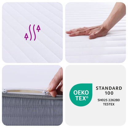 vidaXL Στρώμα Αφρού Medium Soft 90x190 εκ. Μονό