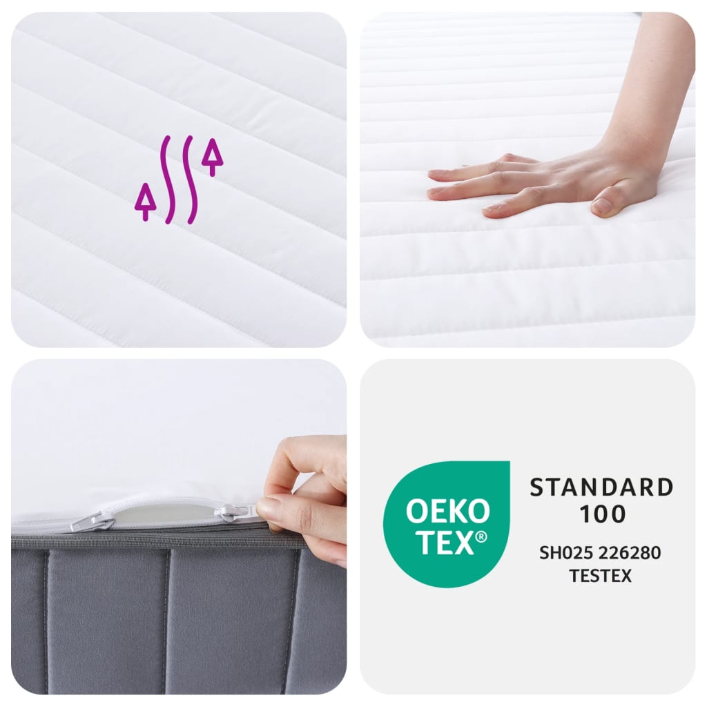 vidaXL Στρώμα Αφρού Medium Soft 90x200 εκ.