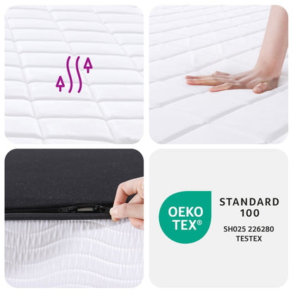 vidaXL Στρώμα Αφρού Medium Soft 80x200 εκ.