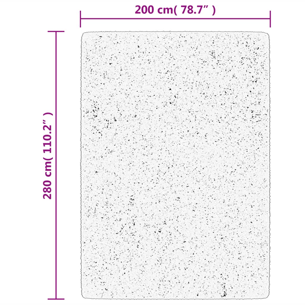 vidaXL Χαλί HUARTE με Κοντό Πέλος Μαλακό/ Πλενόμενο 200x280 εκ.