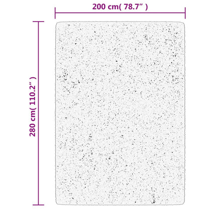 vidaXL Χαλί OVIEDO με Κοντό Πέλος Ανθρακί 200 x 280 εκ.